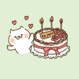 かわいい&ゆるいイラスト素材フリー!【誕生日・お祝い】ビジネス(商用)にも♪