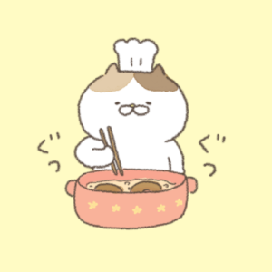 イラスト素材ゆるい動物落書き風【調理・料理・給食】登録不要フリー!ビジネス(商用)にも♪