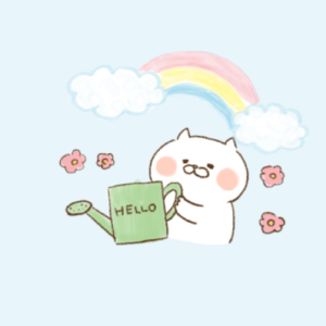 イラスト素材フリー!ゆるい落書き風の動物【天気・雨・晴れ・虹・雪など】ビジネス(商用)にも♪