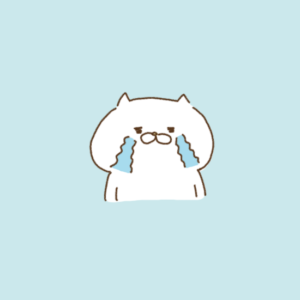 悲しくてしょんぼり・泣くゆるい動物のフリーイラスト☆
